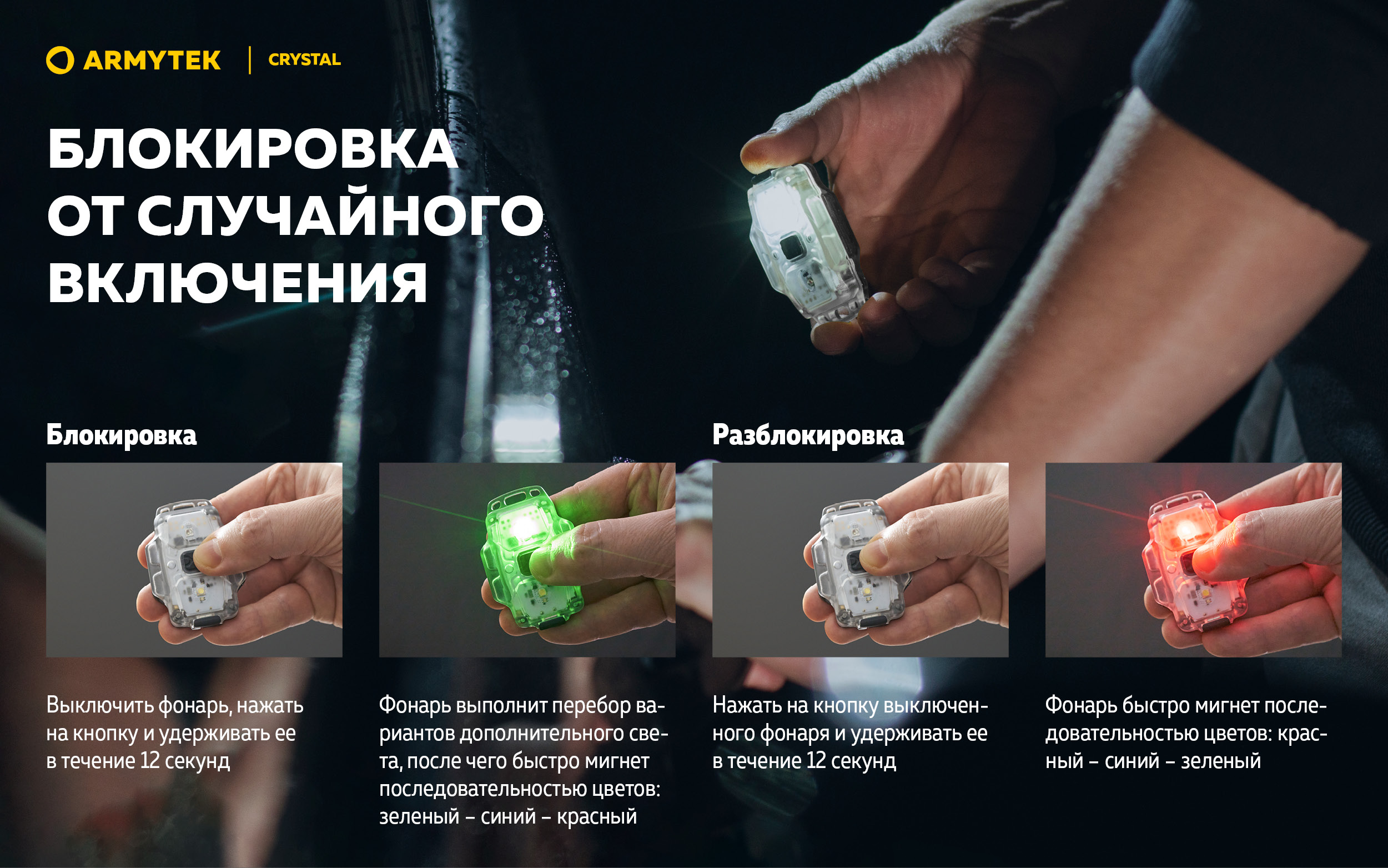 ARMYTEK CRYSTAL (GREY ONYX)